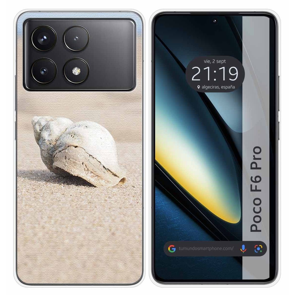 Funda Silicona para Xiaomi Poco F6 Pro 5G diseño Concha Dibujos