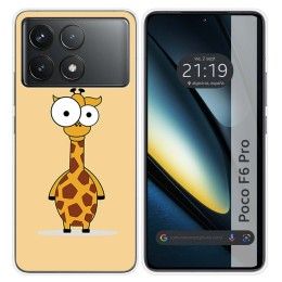 Funda Silicona para Xiaomi Poco F6 Pro 5G diseño Jirafa Dibujos