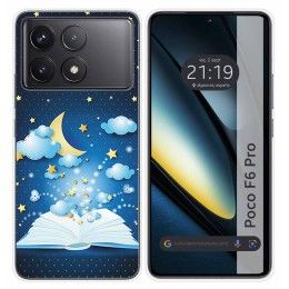 Funda Silicona para Xiaomi Poco F6 Pro 5G diseño Libro Cuentos Dibujos