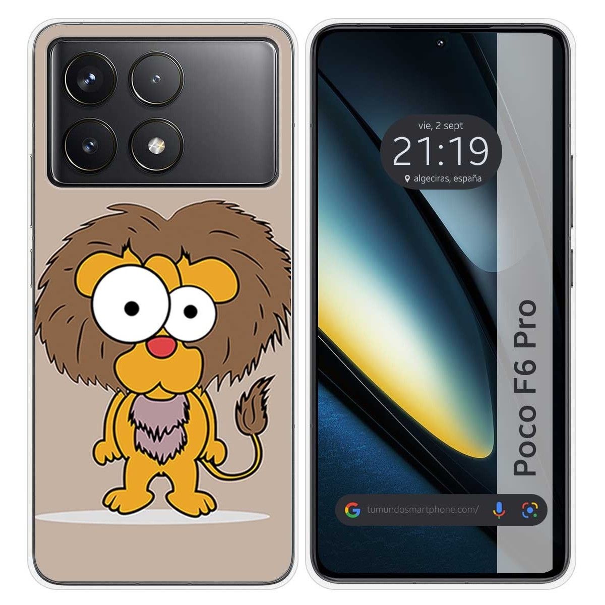 Funda Silicona para Xiaomi Poco F6 Pro 5G diseño Leon Dibujos