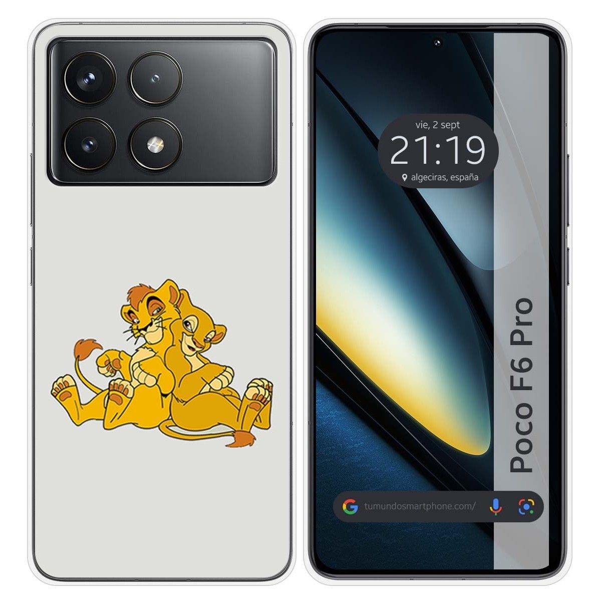Funda Silicona para Xiaomi Poco F6 Pro 5G diseño Leones Dibujos