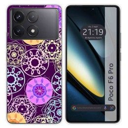 Funda Silicona para Xiaomi Poco F6 Pro 5G diseño Radial Dibujos