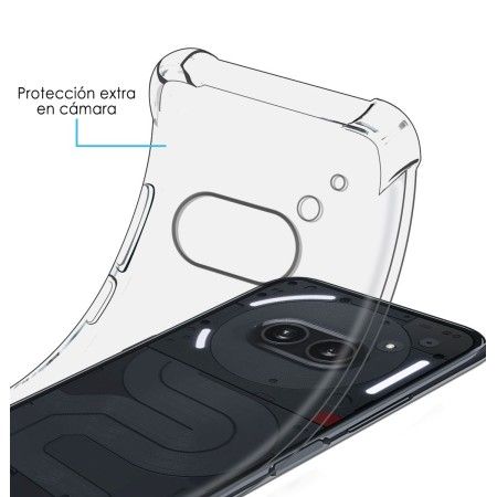Funda Silicona Antigolpes Transparente para Nothing Phone 2a 5G