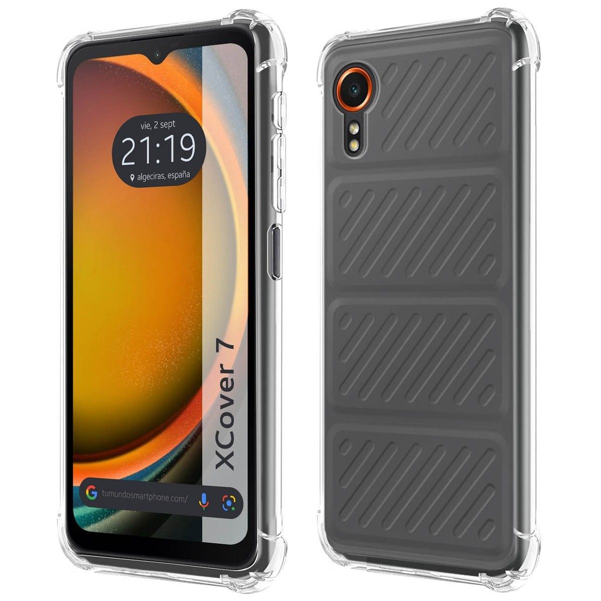 Funda Silicona Antigolpes Transparente para Samsung Galaxy Xcover 7 5G