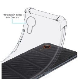 Funda Silicona Antigolpes Transparente para Samsung Galaxy Xcover 7 5G 2