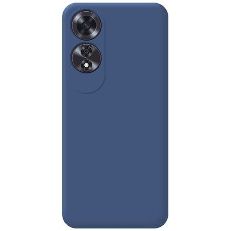 Funda Silicona Líquida Ultra Suave para Oppo A60 4G color Azul Oscuro