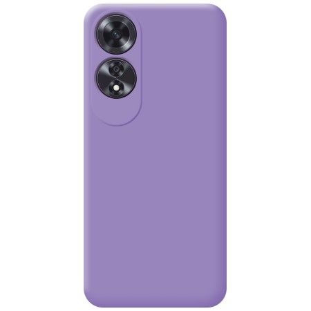 Funda Silicona Líquida Ultra Suave para Oppo A60 4G color Morada