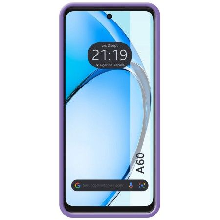 Funda Silicona Líquida Ultra Suave para Oppo A60 4G color Morada