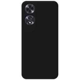 Funda Silicona Líquida Ultra Suave para Oppo A60 4G color Negra 2