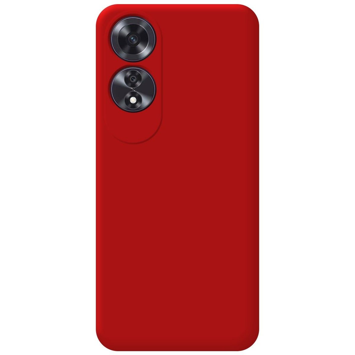 Funda Silicona Líquida Ultra Suave para Oppo A60 4G color Roja