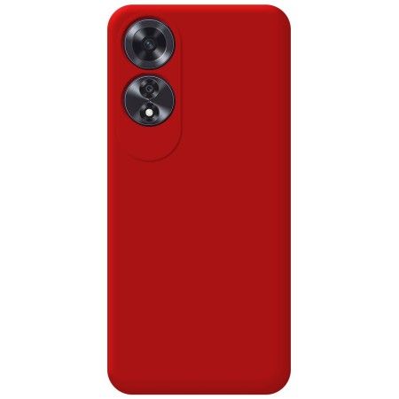 Funda Silicona Líquida Ultra Suave para Oppo A60 4G color Roja