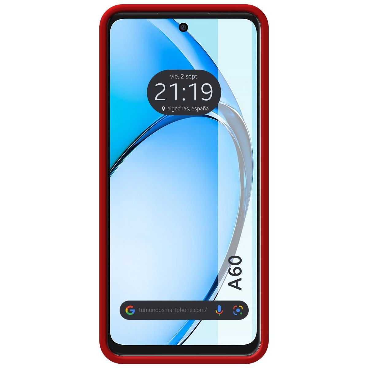 Funda Silicona Líquida Ultra Suave para Oppo A60 4G color Roja