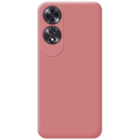 Funda Silicona Líquida Ultra Suave para Oppo A60 4G color Rosa