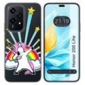 Funda Silicona Transparente para Huawei Honor 200 Lite 5G diseño Unicornio Dibujos