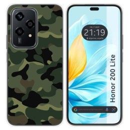 Funda Silicona para Huawei Honor 200 Lite 5G diseño Camuflaje Dibujos
