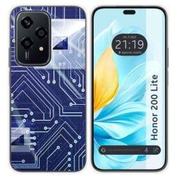 Funda Silicona para Huawei Honor 200 Lite 5G diseño Circuito Dibujos