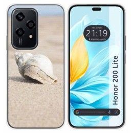Funda Silicona para Huawei Honor 200 Lite 5G diseño Concha Dibujos