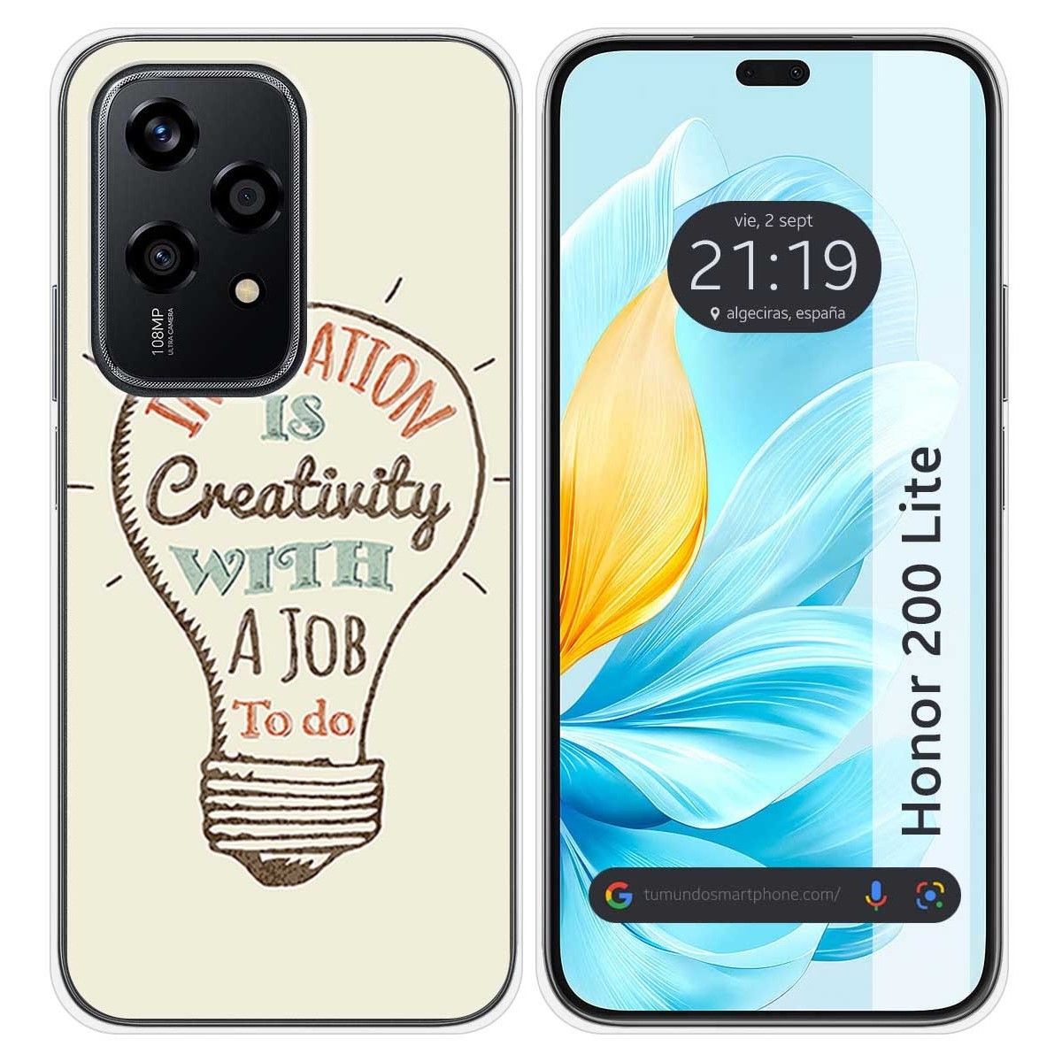 Funda Silicona para Huawei Honor 200 Lite 5G diseño Creativity Dibujos