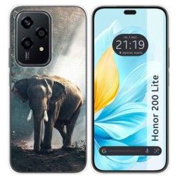 Funda Silicona para Huawei Honor 200 Lite 5G diseño Elefante Dibujos