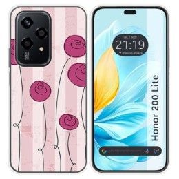 Funda Silicona para Huawei Honor 200 Lite 5G diseño Flores Vintage Dibujos