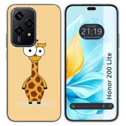 Funda Silicona para Huawei Honor 200 Lite 5G diseño Jirafa Dibujos