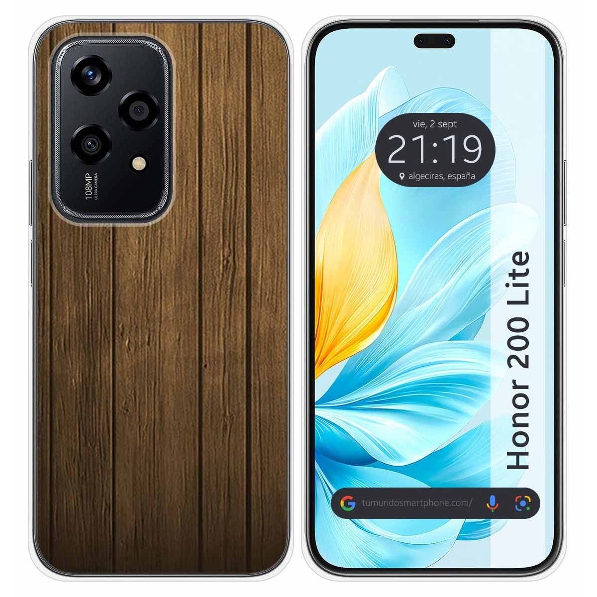 Funda Silicona para Huawei Honor 200 Lite 5G diseño Madera Dibujos