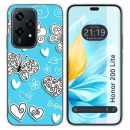 Funda Silicona para Huawei Honor 200 Lite 5G diseño Mariposas Dibujos