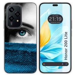 Funda Silicona para Huawei Honor 200 Lite 5G diseño Ojo Dibujos