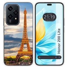Funda Silicona para Huawei Honor 200 Lite 5G diseño Paris Dibujos