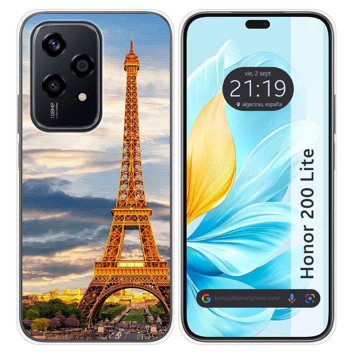 Funda Silicona para Huawei Honor 200 Lite 5G diseño Paris Dibujos