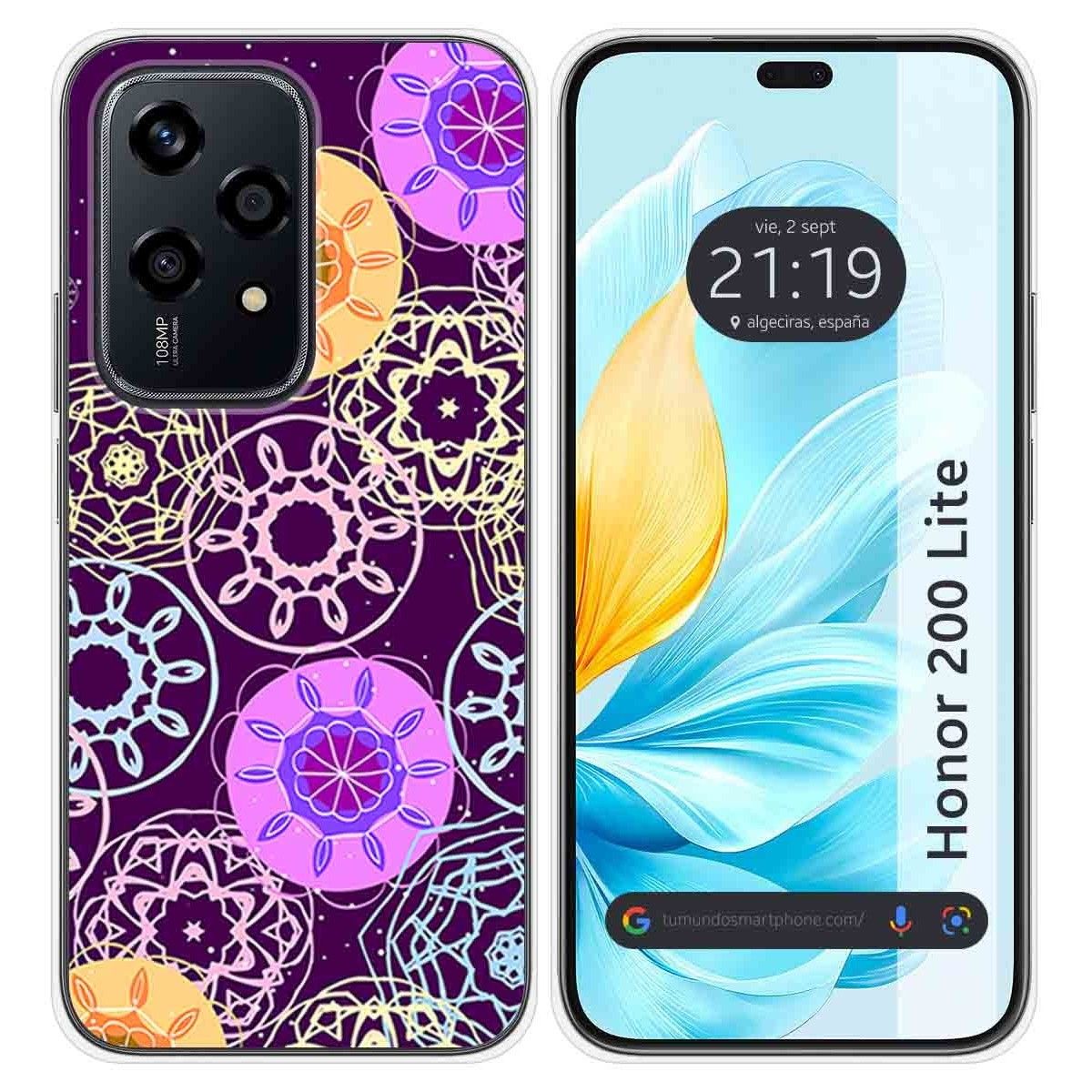 Funda Silicona para Huawei Honor 200 Lite 5G diseño Radial Dibujos