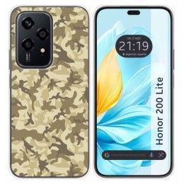 Funda Silicona para Huawei Honor 200 Lite 5G diseño Sand Camuflaje Dibujos