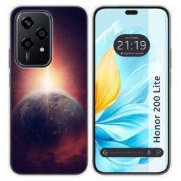 Funda Silicona para Huawei Honor 200 Lite 5G diseño Tierra Dibujos