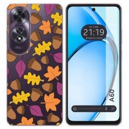 Funda Silicona Transparente para Oppo A60 4G diseño Otoño Dibujos