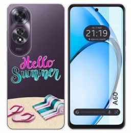 Funda Silicona Transparente para Oppo A60 4G diseño Summer Dibujos