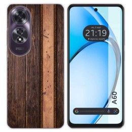 Funda Silicona para Oppo A60 4G diseño Madera 05 Dibujos