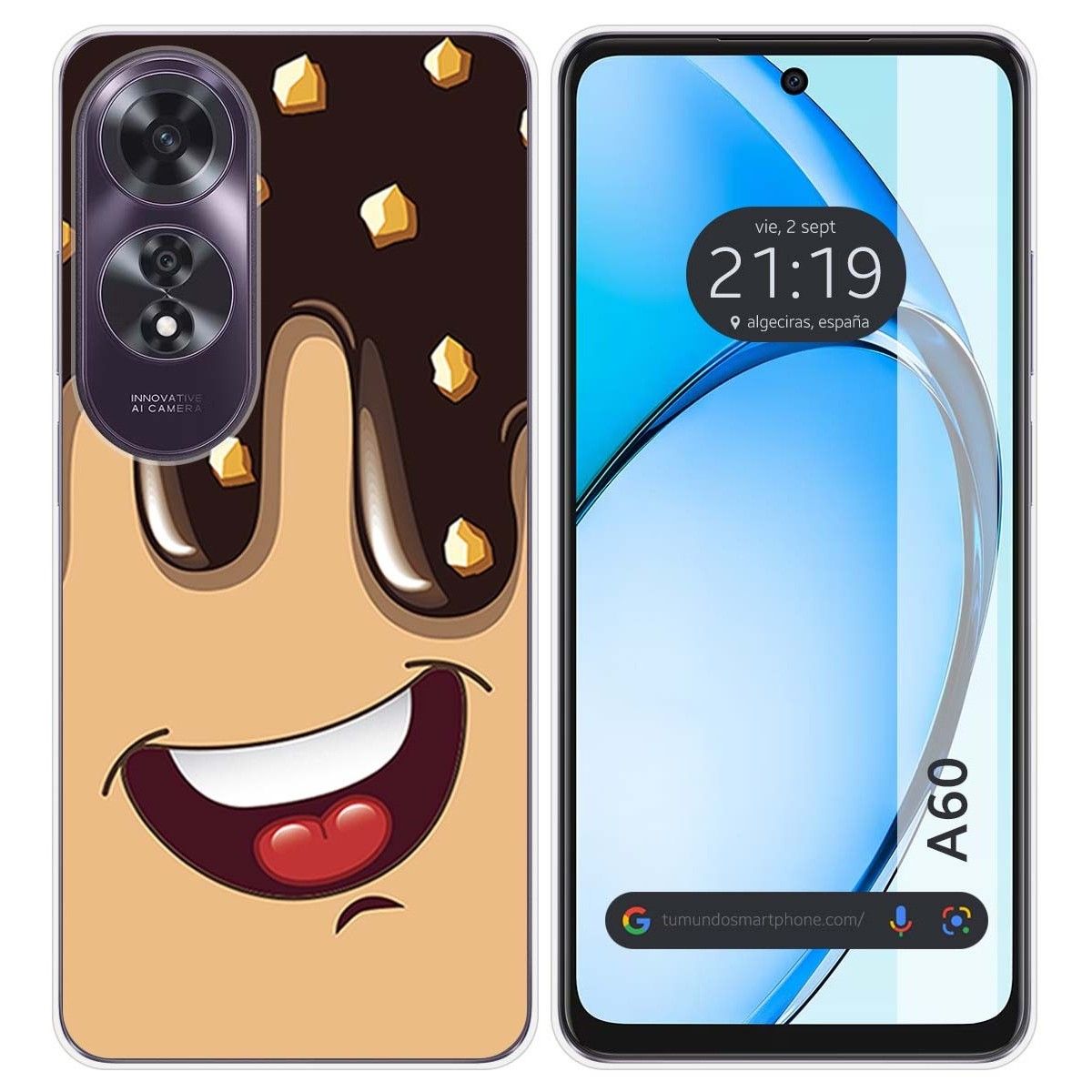 Funda Silicona para Oppo A60 4G diseño Helado Chocolate Dibujos