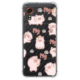 Funda Silicona Antigolpes para Samsung Galaxy Xcover 7 5G diseño Cerdos Dibujos