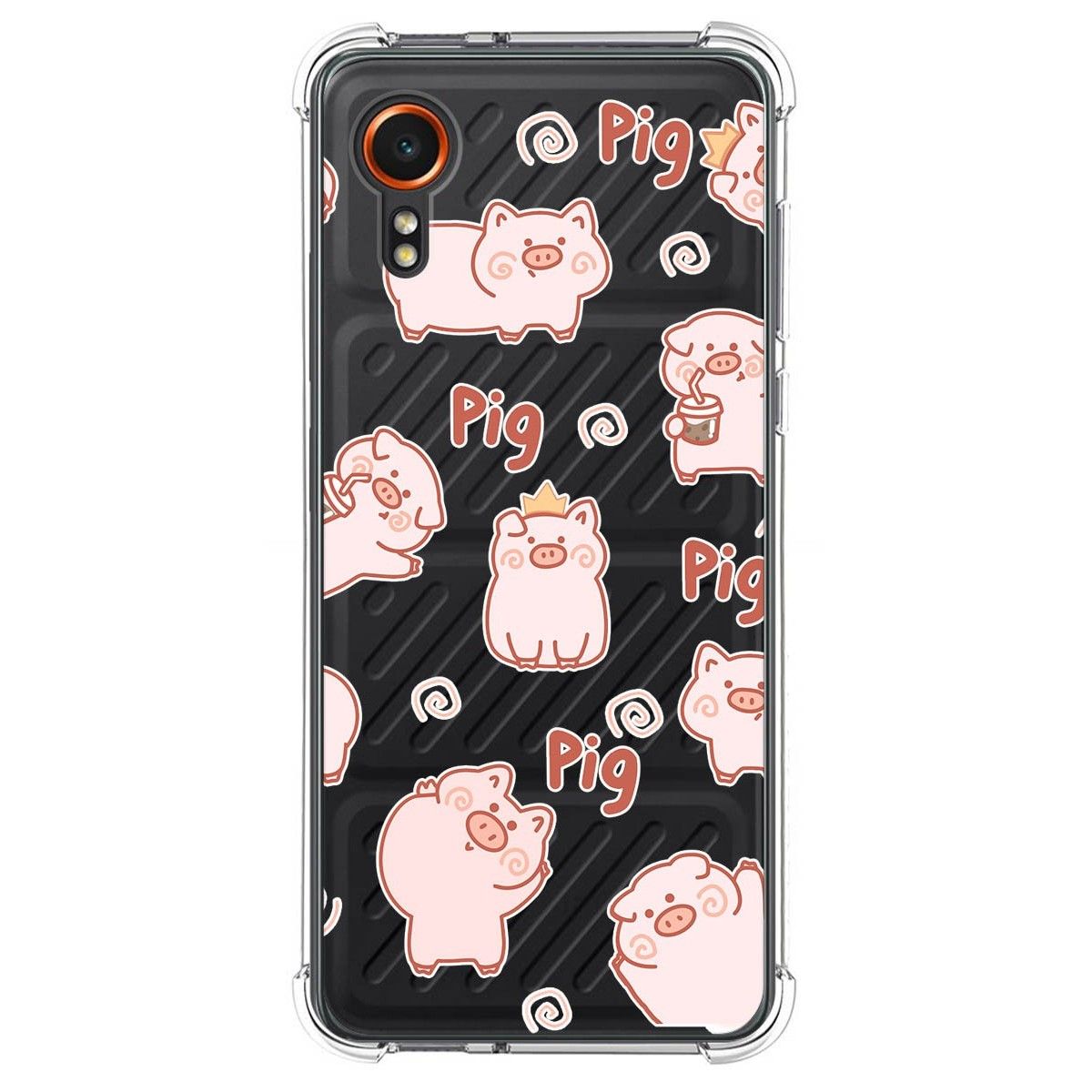Funda Silicona Antigolpes para Samsung Galaxy Xcover 7 5G diseño Cerdos Dibujos