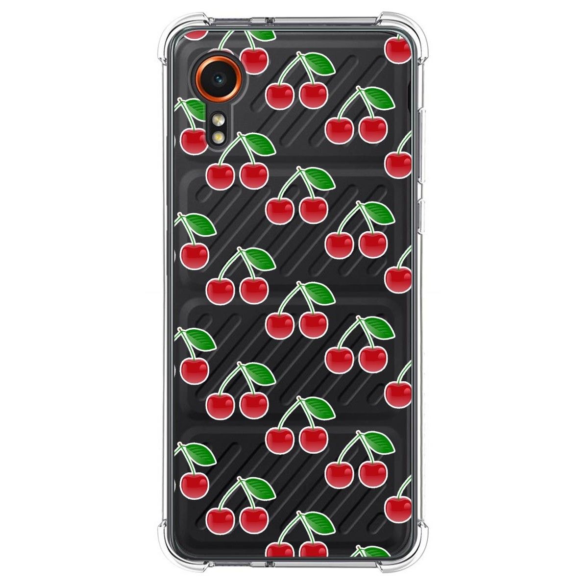 Funda Silicona Antigolpes para Samsung Galaxy Xcover 7 5G diseño Cerezas Dibujos