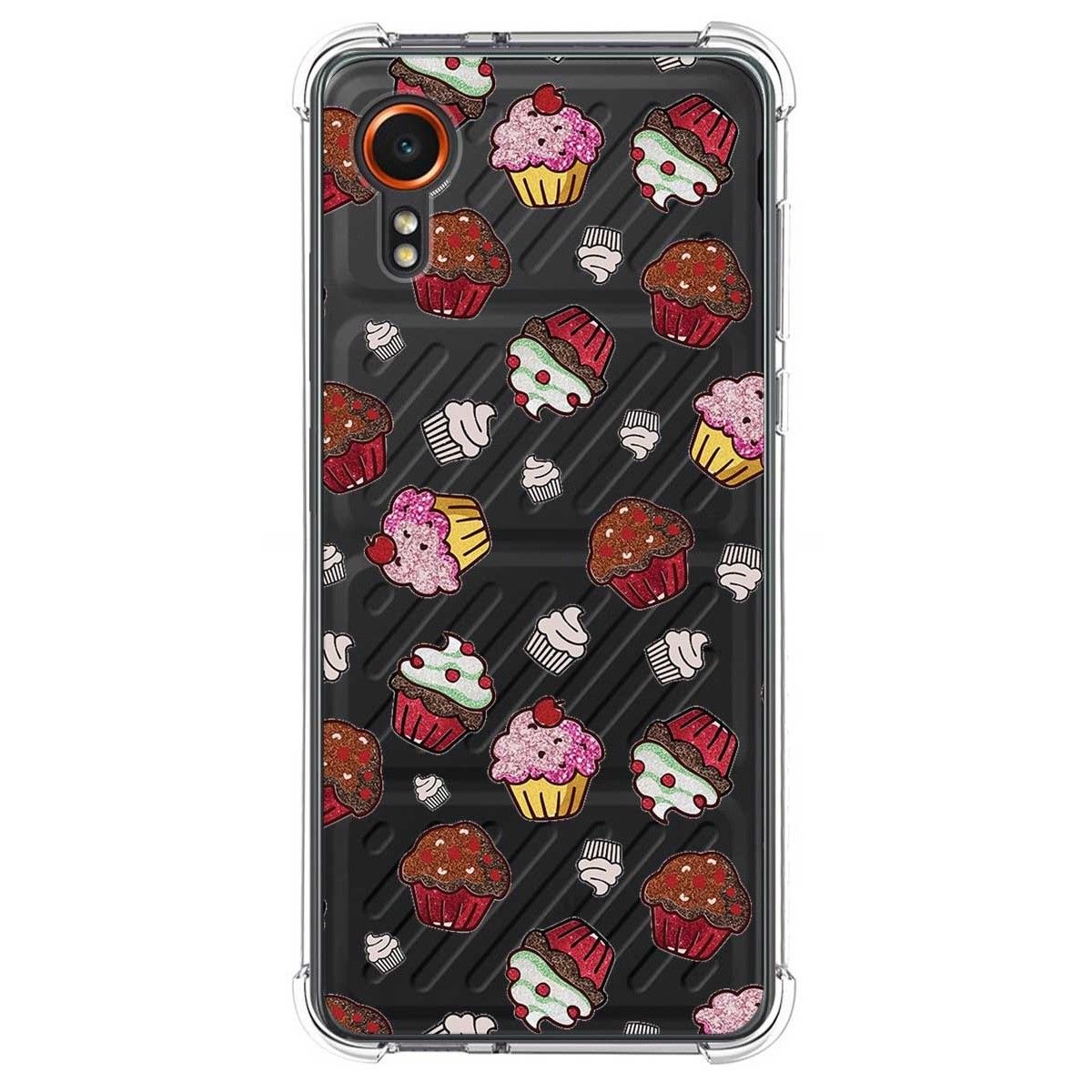 Funda Silicona Antigolpes para Samsung Galaxy Xcover 7 5G diseño Muffins Dibujos