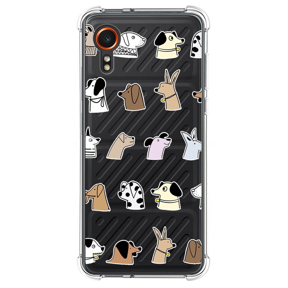 Funda Silicona Antigolpes para Samsung Galaxy Xcover 7 5G diseño Perros Dibujos