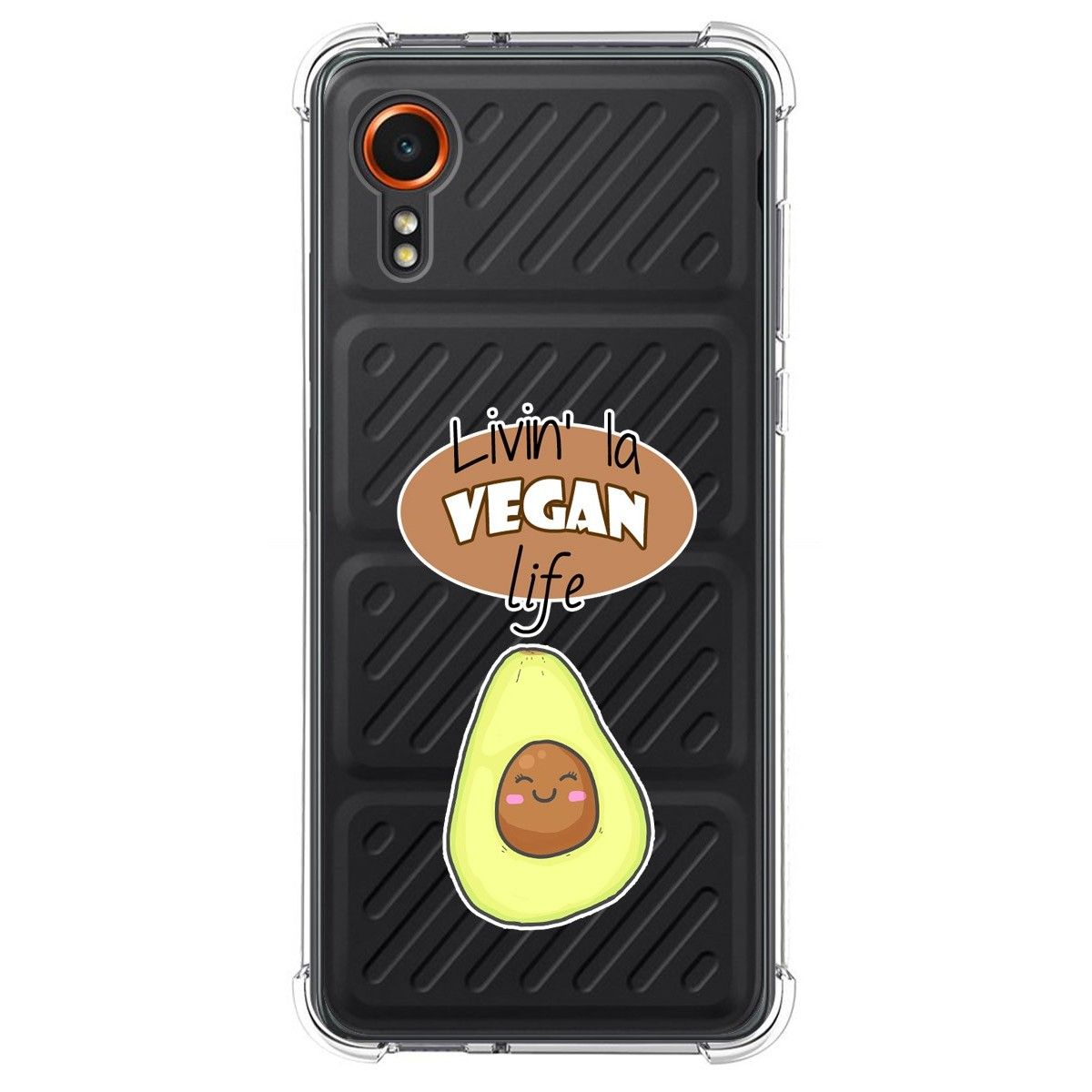 Funda Silicona Antigolpes para Samsung Galaxy Xcover 7 5G diseño Vegan Life Dibujos