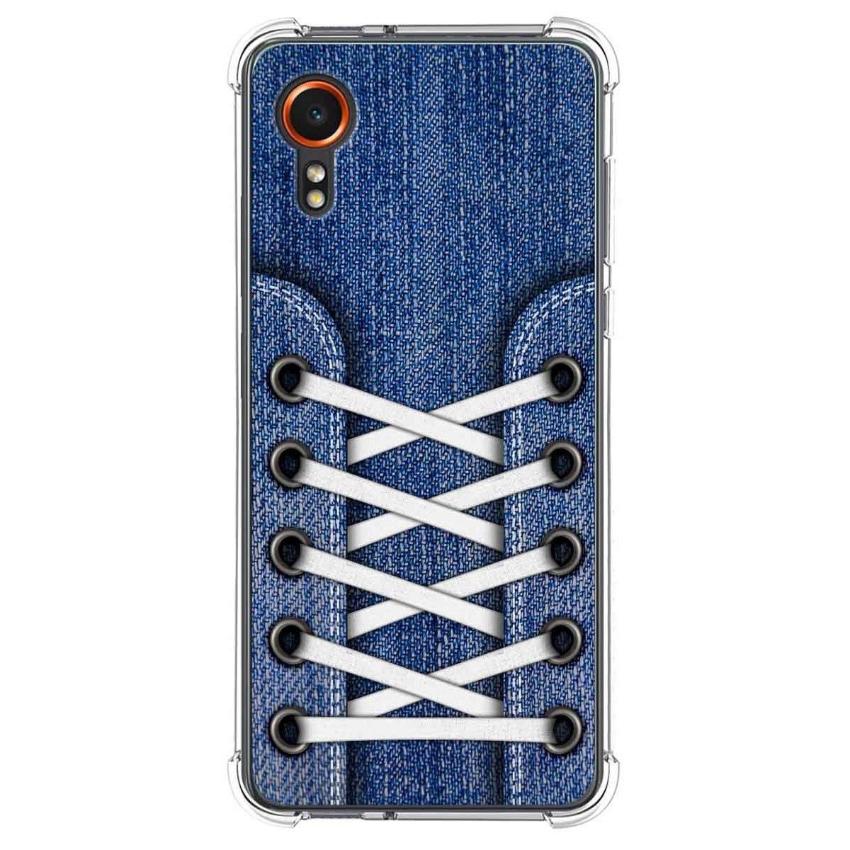 Funda Silicona Antigolpes para Samsung Galaxy Xcover 7 5G diseño Zapatillas 01 Dibujos