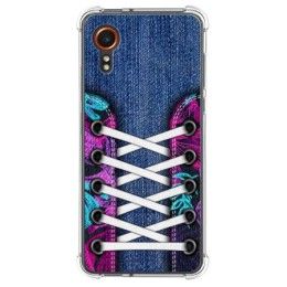 Funda Silicona Antigolpes para Samsung Galaxy Xcover 7 5G diseño Zapatillas 06 Dibujos