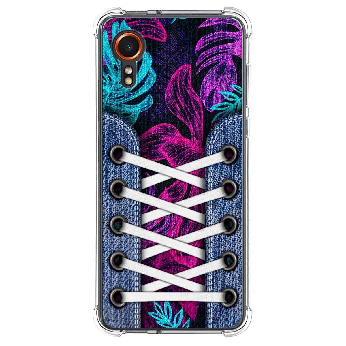 Funda Silicona Antigolpes para Samsung Galaxy Xcover 7 5G diseño Zapatillas 07 Dibujos