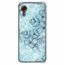 Funda Silicona Antigolpes para Samsung Galaxy Xcover 7 5G diseño Flores 03 Dibujos