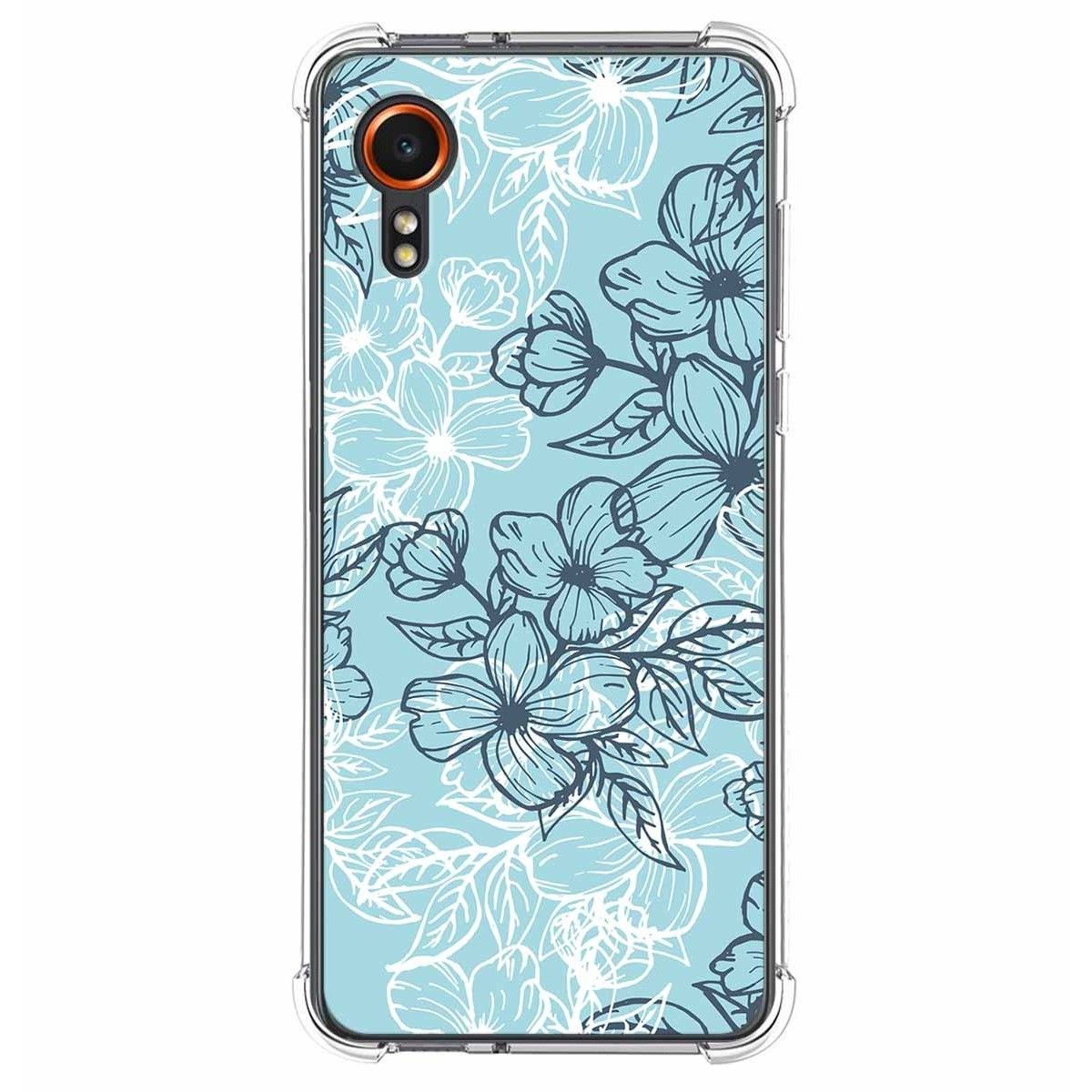 Funda Silicona Antigolpes para Samsung Galaxy Xcover 7 5G diseño Flores 03 Dibujos