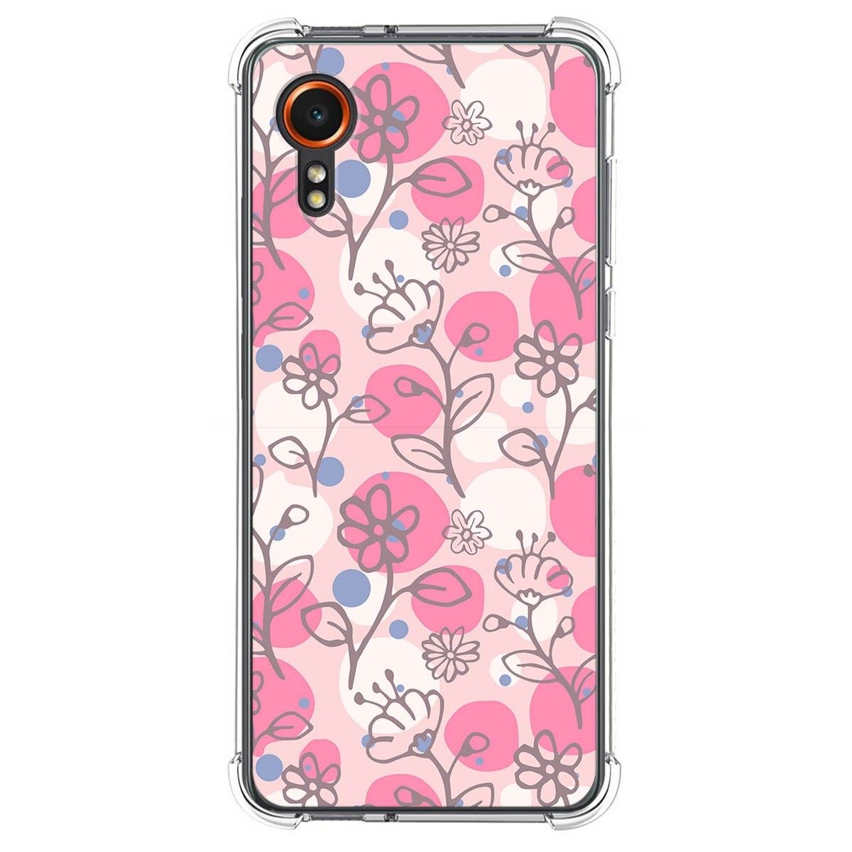 Funda Silicona Antigolpes para Samsung Galaxy Xcover 7 5G diseño Flores 07 Dibujos