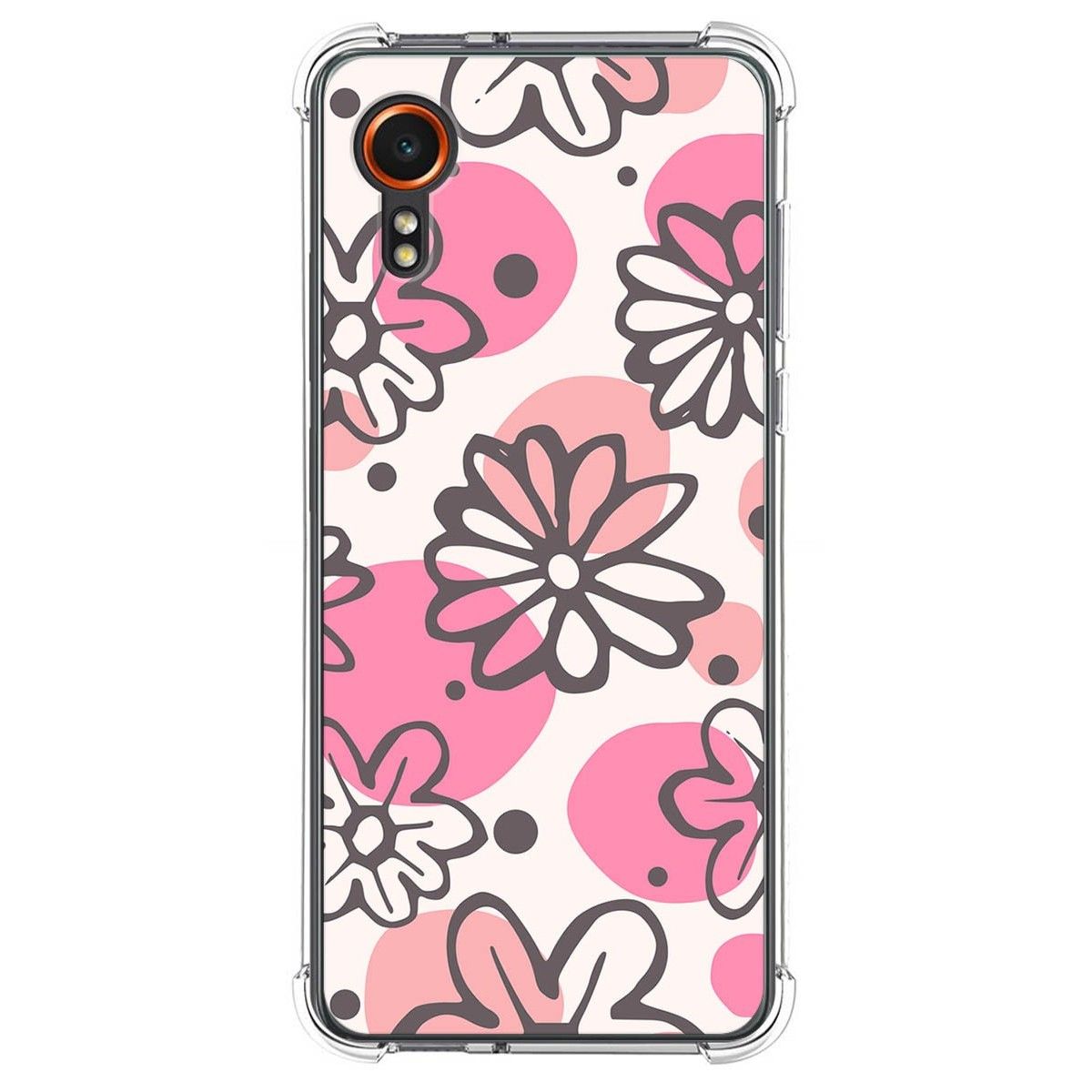 Funda Silicona Antigolpes para Samsung Galaxy Xcover 7 5G diseño Flores 09 Dibujos